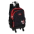 Mochila de Rodinhas 360° Infantil Super Mário Preto