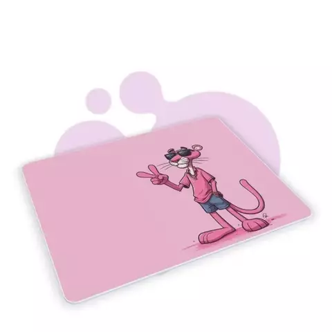 Mouse pad 3mm Antiderrapante - 02 Pantera cor de rosa - comprar online