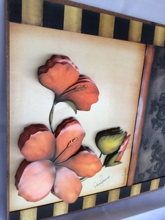 Quadro Flores - Hibisco Laranja - comprar online