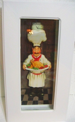 Quadro Cozinha - Cozinheiro Chef de cozinha pequeno