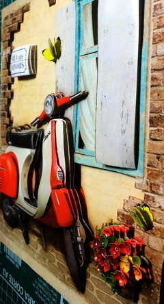 Quadro Carros - Lambreta vermelha na internet