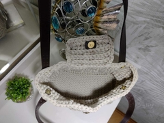 Bolsa de Crochê - Bolsa Zoe - Artesanatos Silvia Federico