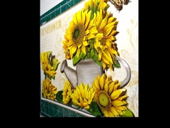 Imagem do Quadro Flores - Girassol com regador