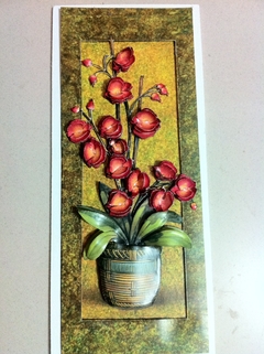 Quadro Flores - Orquídeas laranja pequena