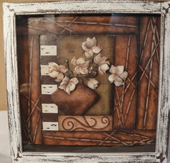 Quadro Flores - Magnólia - Artesanatos Silvia Federico