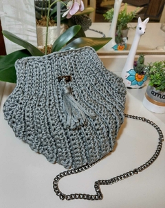 Bolsa de Crochê - Bolsa Lua Fio Náutico