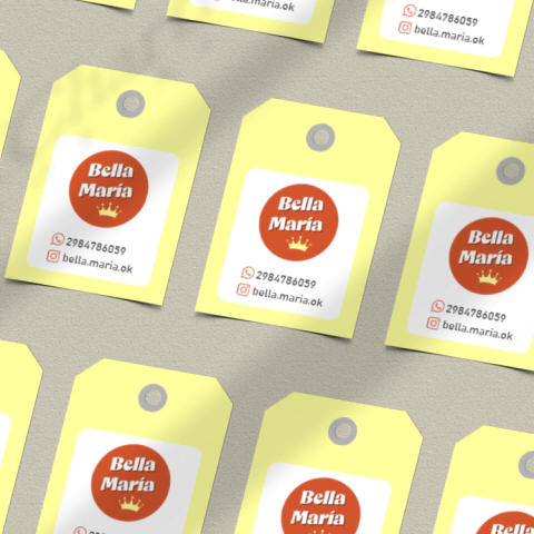 Tags para prendas y accesorios x24
