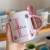 Caneca com colher Inicial e nome