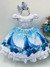 Vestido Branco estampado Frozen