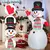 Inflable "Muñeco De Nieve De Navidad" Con Led Abundio 2.4 Mts - comprar en línea