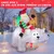 Inflable Navideño "Santa Oso Mueve Cabeza" con Luz 2.1m Decorar - LALO´S SHOP