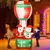 Inflable Navideño "Papa Noel Globo Aire Caliente" Con luz Led 235cm