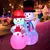 Inflable navideño "Muñecos De Nieve" Luces Led 2.10 Mts
