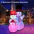 Inflable navideño "Muñecos De Nieve" Luces Led 2.10 Mts en internet