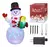 Inflable Navideño "Muñeco de Nieve" Con Luz Led 1.5 Mts