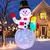 Inflable Navideño "Muñeco de Nieve" Con Luz Led 1.5 Mts - comprar en línea