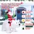 Inflable Navideño "Santa Oso Mueve Cabeza" con Luz 2.1m Decorar - comprar en línea