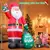 Inflable Navideño "Papá Noel y regalo" De 2.43m Con Luz Led - comprar en línea