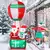 Inflable Navideño "Papa Noel Globo Aire Caliente" Con luz Led 235cm