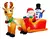 Inflable Navidad "Trineo Santa con muñeco de nieve" 2 Mts largo