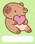 009 - capibara (fondo verde) en internet