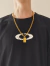Cordão Elo Grumet Com Pingente Religioso