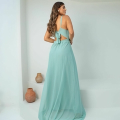 Vestido Feminino Festa Longo Tule Com Alça Casual - comprar online