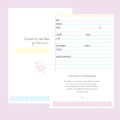 Mini Caderno de Receitas - Tamanho 15,5x15,5cm - comprar online