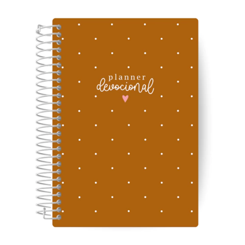 Planner Devocional Católico - Capa Marrom