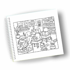 Livro Para Colorir Bobbie Goods Capa Dura C/ 50 Folhas Em 150g - Verde Claro - 3D Serviços