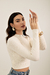 Cropped tricot citrino branco - comprar online