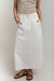 Saia Midi Ondas Off White - Nana Moreira