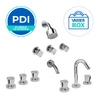 Griferia en juego Bidet+Ducha+Lavatorio ALIZE *PDI* VASSER