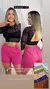 SHORT FEMININO DE LINHO