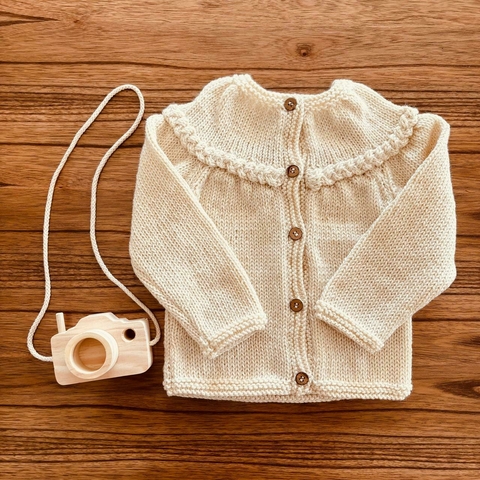 Cardigan lana Natural