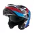 Casco MAC 908 Rock Floyd Blanco / Azul