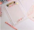 PRANCHETA FLORAL ELEGANTE COM PAPEL DE CARTA A5 - UND