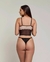 CONJUNTO DE CORSELET KRIZ - PRETO COM NUDE - Deslumbre Intimate