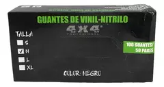 Guantes Vinil-Nitrilo 4x4 Negro