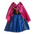 Fantasia Vestido Ana Frozen infantil Festa Luxo Com Capa - comprar online
