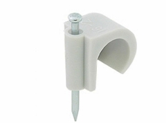 ABRAZADERA DE NYLON MX C/CLAVO DE ACERO