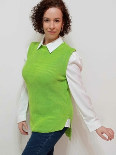 Colete Vest Lã - Verde Claro