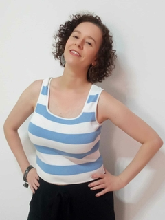 Cropped Marina- Azul Céu na internet