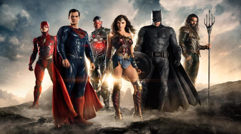 Capa Painel Fundo Fotográfico LIGA DA JUSTIÇA REF 02
