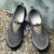 Sapatos planos casuais masculinos de verão, tênis slip on respirável com malh - LUCKTIMEXPRESS