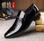 Sapatos de couro pontiagudos para homem, sapatos de couro envernizado, sapatos d - LUCKTIMEXPRESS