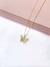 Colar Borboleta Cravejada Banhado a Ouro 18k - comprar online