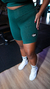 Shorts biker verde