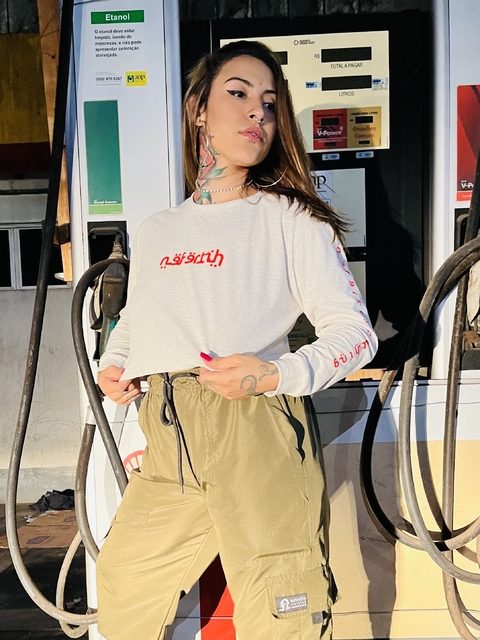Cropped Manga Longa