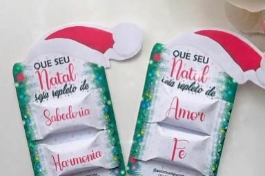 10 unidades de card com 2 balinhas